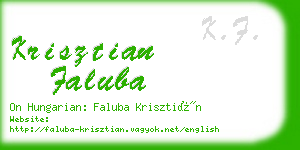 krisztian faluba business card